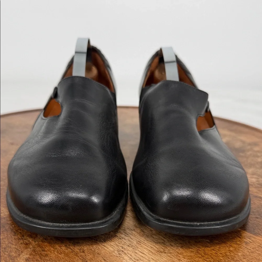 1803 Footwear Shoes Wm 40 US 9* Black Leather Slip On Loafer Academia Luxury